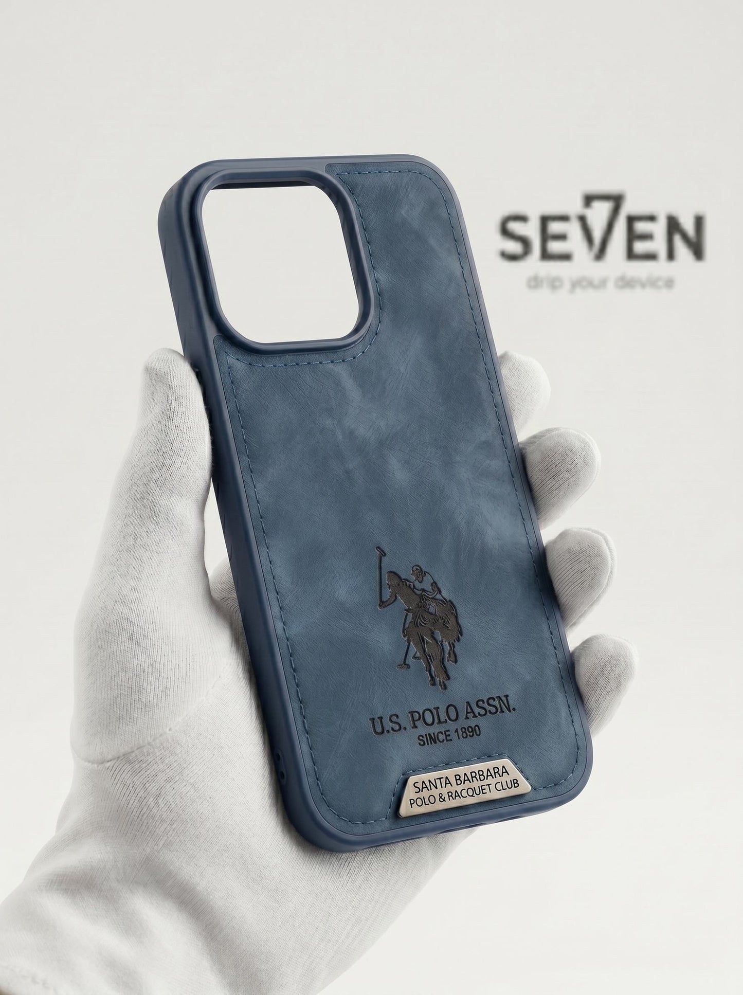 US Polo Assn Leather Case Navy Blue iPhone 13 to 17 Pro Max – Santa Barbara Polo Racquet Club